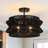 16 In. 2-light Bohemian Woven Rope Semi-flush Mount Ceiling Light-145417224