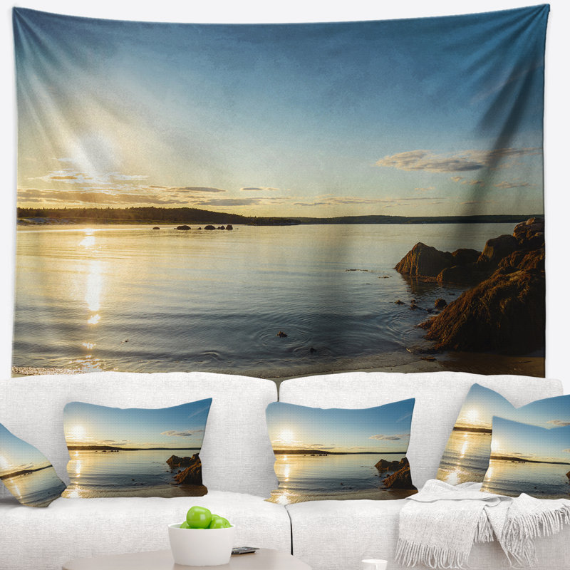 Tapisserie de Seashore Carters Beach, Nouvelle-Écosse, Canada, H 78 po x l 92 po
