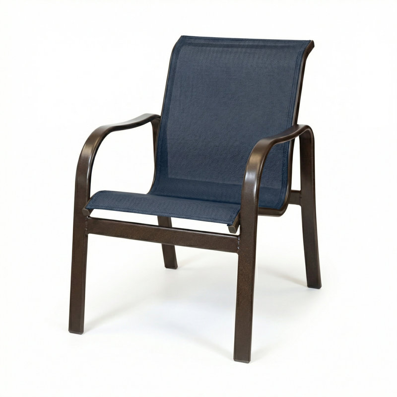 Chaise avec accoudoirs, Harnais Dupioni Sapphire / Greco
