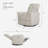 Greenguard Gold Certified Upholstered Swivel Reclining Glider-103110641