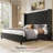 Bed Frame with 61.4" Tall Headboard Upholstered Velvet Platform Bed-573730014-552694661
