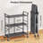 3‑Tier Metal Utility Rolling Cart, Wheeled Storage Organizer For Multi‑Purpose Household Use
