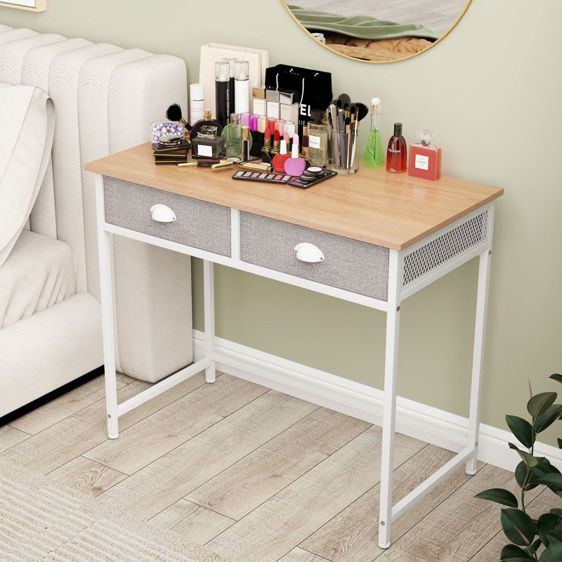 Metal Base Computer Desk, Yellow