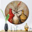 Très grande horloge murale Boho Pottery-93382968