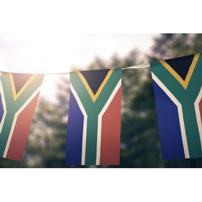 Flag Of South Africa by Derek Brumby - Wrapped Canvas Print