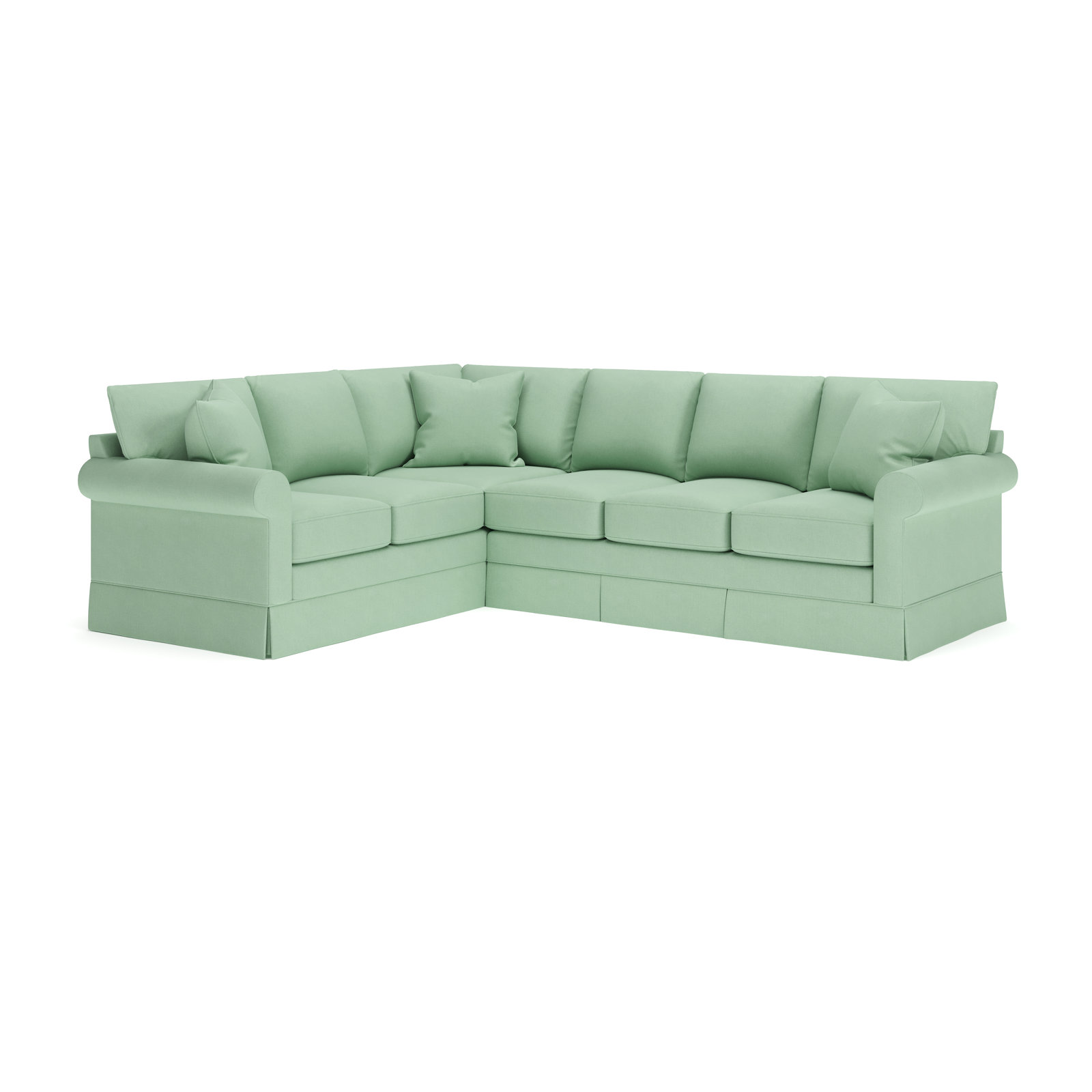 Friedman L-Sectional, Bayou Spray Canvas, Left Hand Facing