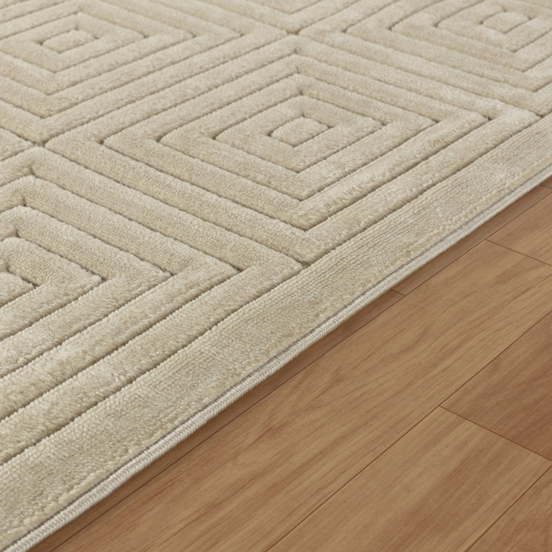 Ranota In- & Outdoor Scandi Modern Boho Beige Area Rug, Rectangle 80 x 150cm