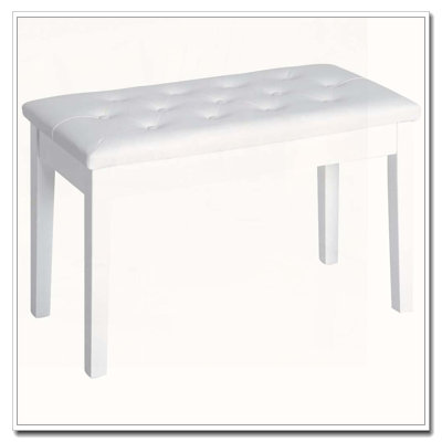 Banquette de piano capitonnée à boutons capitonnée