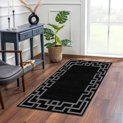 Oriental Machine Tufted Shag Area Rug