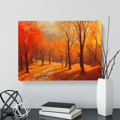 Amazing Autumn Forest - Wrapped Canvas