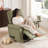 Faux Leather 360° Swivel Adjustable Recliner-1997663593