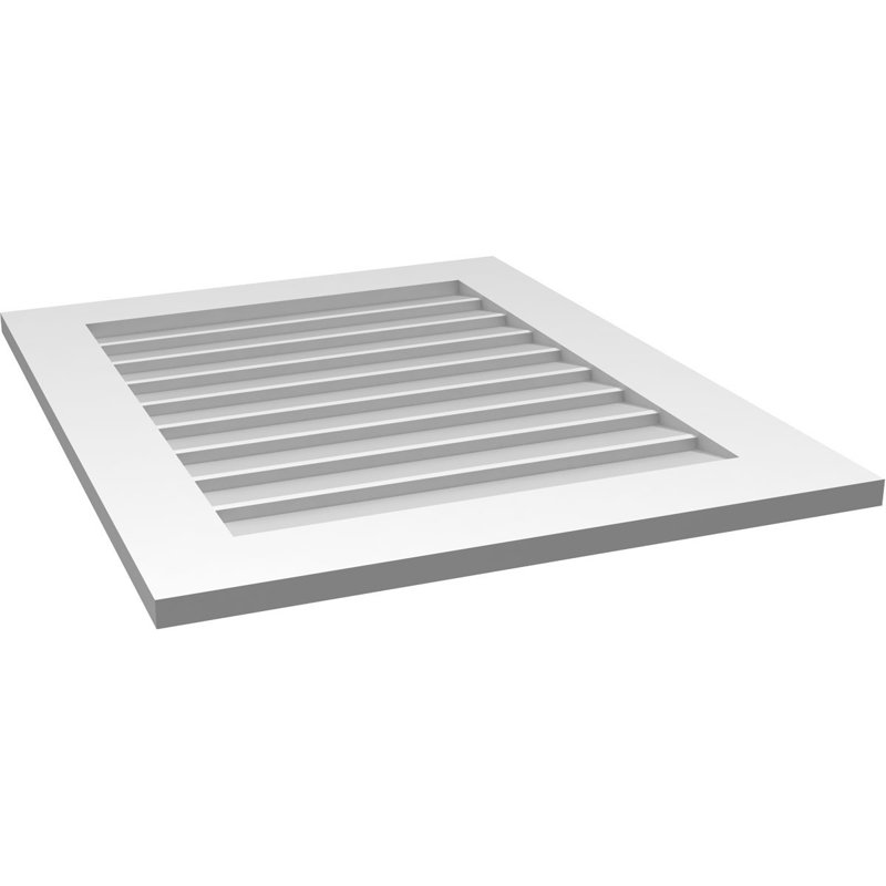 Vent à pignon rectangulaire en uréthane non-fonctionnel, H 32 po x l 26 po x P 1 po