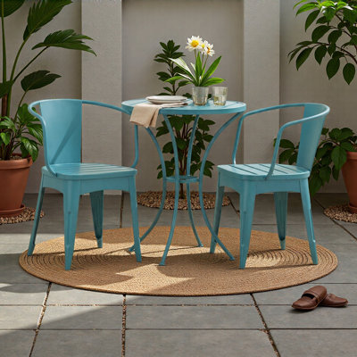 3 PC METAL BISTRO SET
