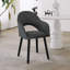 49.5cm H Modern Solid Wood Legs Upholstered Dining Chair with Arm-1709477193
