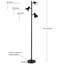 Lampe sur pied à DEL 3 lumières à intensité variable 3 voies avec 3 abat-jours coniques en métal Ethan-88993058