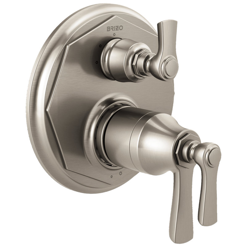 Rook® TempAssure® Thermostatic Valve With 3-Function Diverter Trim, Luxe Nickel