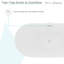 Baignoire autoportante double Ivy 60 po