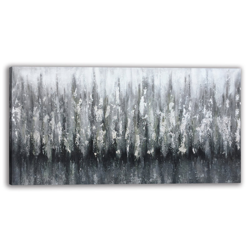 Abstract Forest by Paul Cezanne - Wrapped Canvas Drawing Print