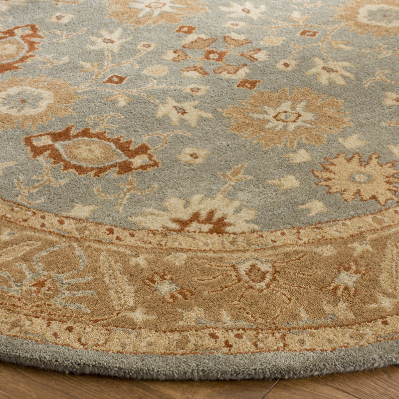 Dunbar Hand Tufted Wool Oriental Rug, Round 6'