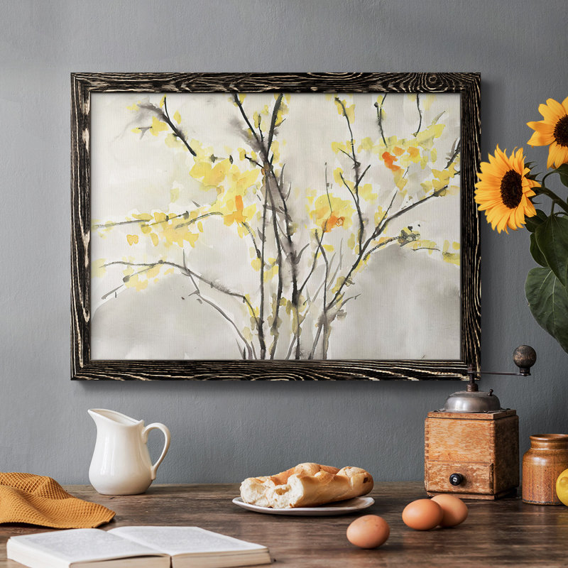 " Blissful Elegance I ", Black, 18" H x 26" W