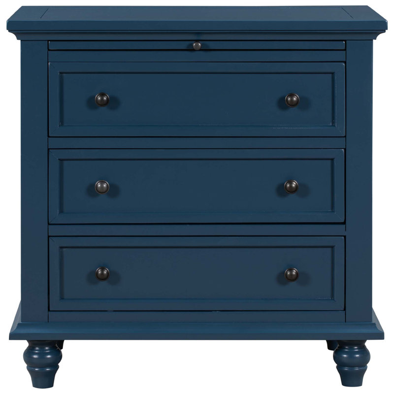 Darshon 3 - Drawer End Table, Blue