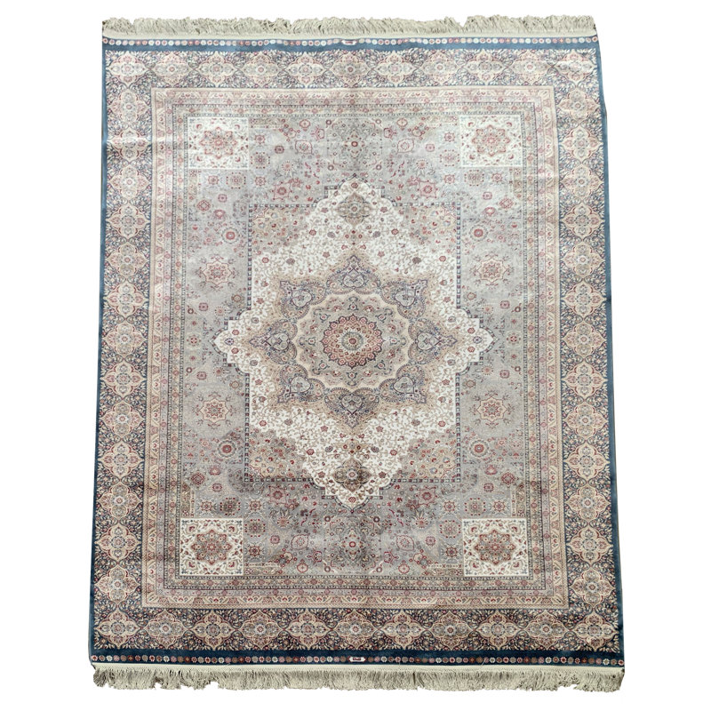 Rectangle Machine Tufted Silk Area Rug