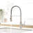 Kitchen Faucet With Pull Down Sprayer Stainless Steel Single Handle Pull Out Spring Sink Faucets-116628571