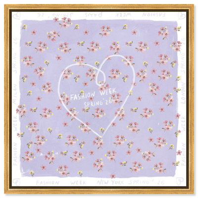 Lilac Spring Fashion Print by Oliver Gal