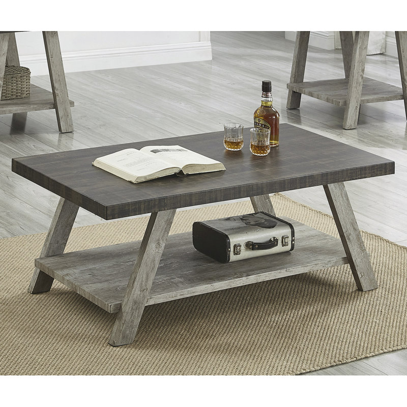 Table basse Athens, Noir, Gris