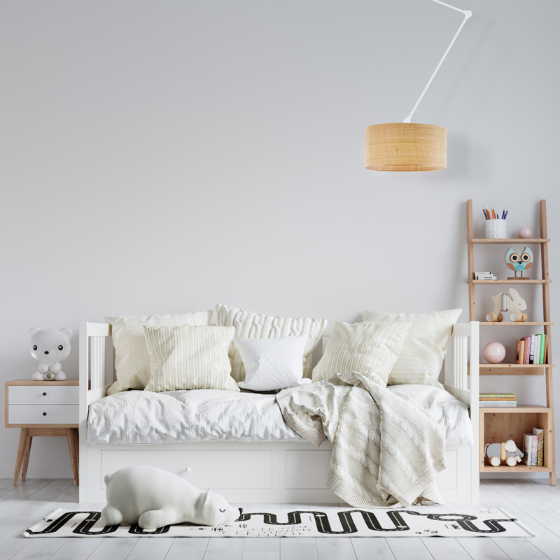 Caitrin 1 - Light Drum Pendant, White