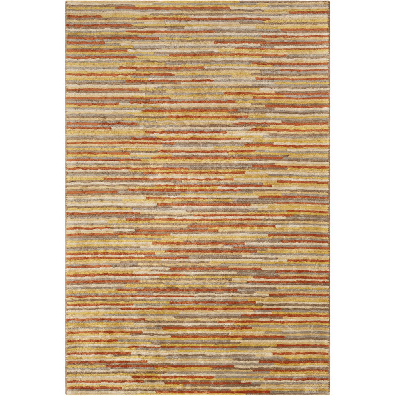 Sanda Viscose Abstract Indoor Rug, Rectangle 9' x 13'