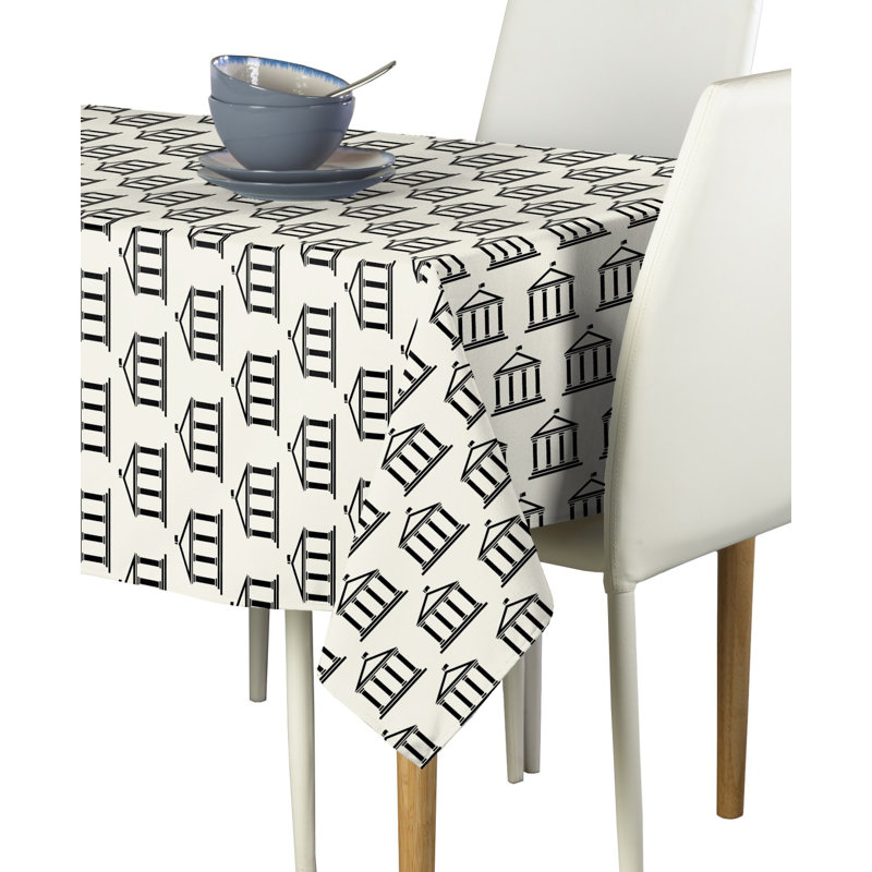 Errico Geometric Tablecloth, 120" L x 60" W