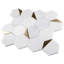 Natural Bianco 3" x 3" Marble Honeycomb Mosaic Wall Tile-67852701