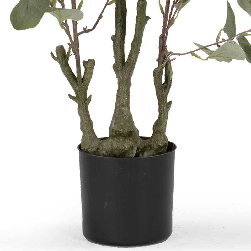 Arbre eucalyptus artificiel de 3 pi dans un pot de chambre de bébé en plastique