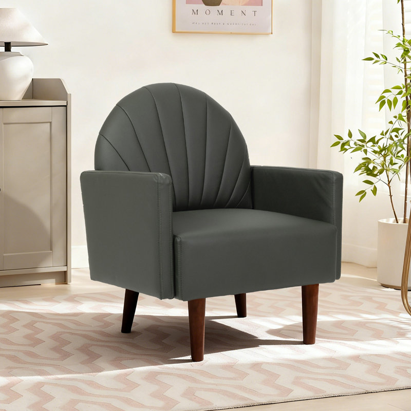 Un fauteuil d'appoint contemporain, Vert foncé