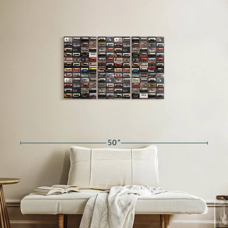 Abarca Audio Cassettes Collection, 20" H x 33" W