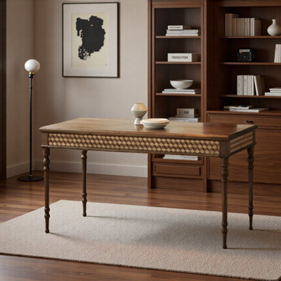 Unique And Exquisite Solid Walnut Wooden Desk