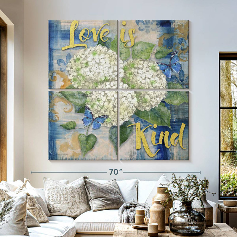 Harnek Love Is Kind, 57" H x 57" W