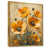 Toile avec cadre flottant or