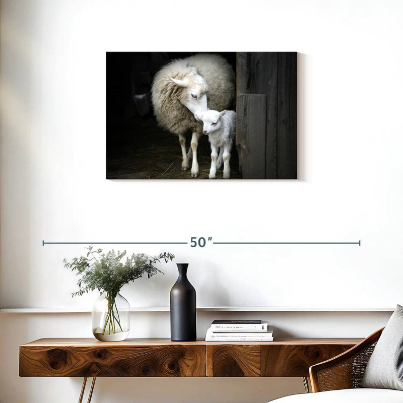 Brampt Maternal Sheep, 20" H x 30" W