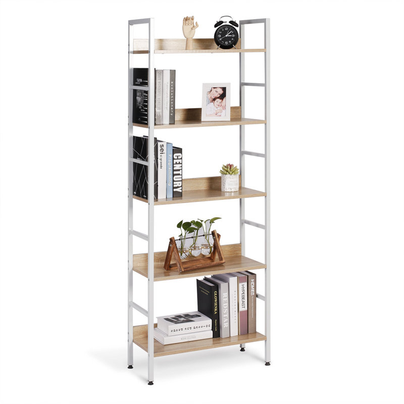 Derks 60cm W Height -Adjustable Shelving Unit, White/Light Oak