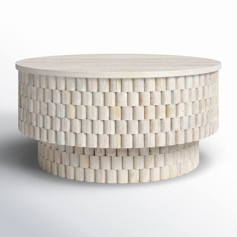 Norwood 40" Round Coffee Table, White