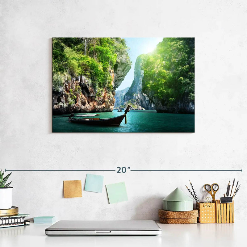 Mehar Koh Hong Island Boat, 8" H x 12" W