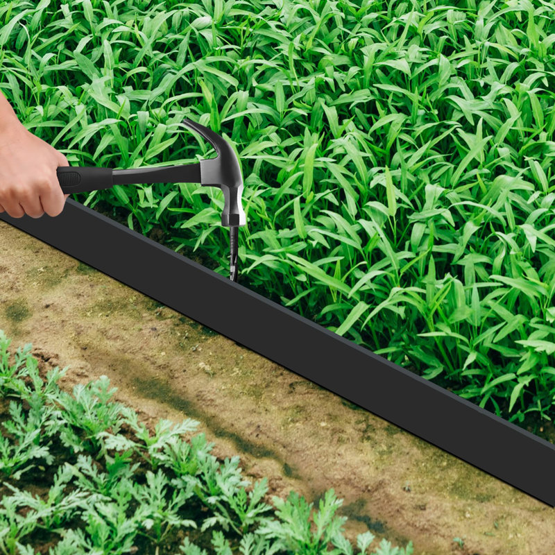 5cm H x 1000cm W Plastic Lawn Edging