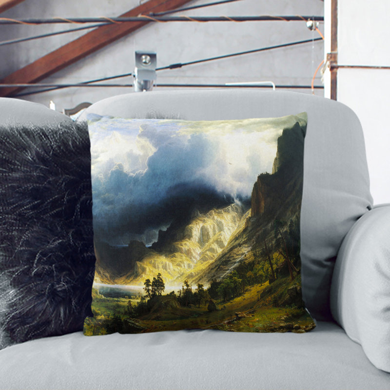 Square Cushion, 40cm W x 40cm D x 15cm D, Black