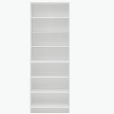 Tablette de rangement réglable à 8 couches, bibliothèque de présentation, bibliothèque double couche multifonctionnelle, peut être démontée en deux bibliothèques de rangement à 4 couches