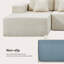 Canapé modulaire sans assemblage 2 pièces Clossy Beige-122936379-122936378