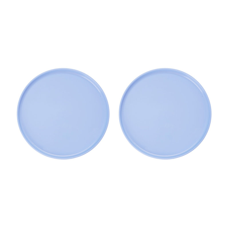 Ensemble de 2 assiettes | Bleu, Bleu