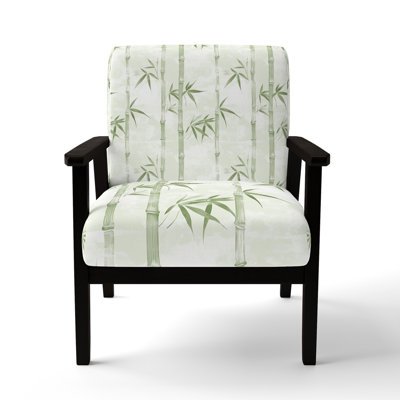 Coastal Upholstered Chair - Bamboo Arm Chair