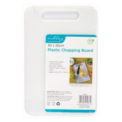Plastic Ashley Chopping Board - White
